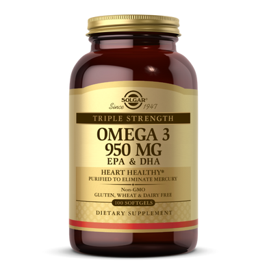 Фотография - Рыбий жир Омега - 3 Omega-3 EPA DHA Solgar тройная сила 950 мг 50 капсул