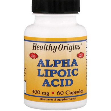 Альфа-липоевая кислота Alpha Lipoic Acid Healthy Origins 300 мг 60 капсул
