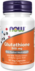 Глутатіон Glutathione Now Foods 500 мг 30 капсул