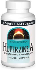 Фотография - Вітаміни для мозку Huperzine A Source Naturals 100 мкг 60 таблеток