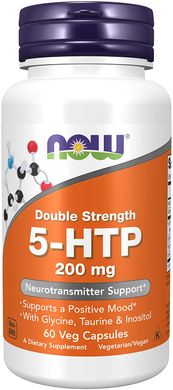 5-НТР 5-гідрокси L-триптофан Now Foods 200 мг 60 капсул