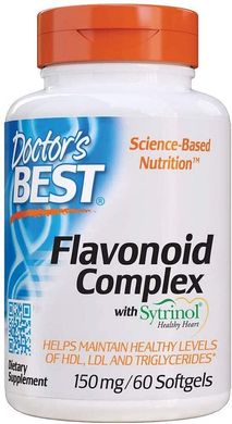 Флавоноидный комплекс с ситринолом Flavonoid Complex with Sytrinol Doctor's Best 60 капсул