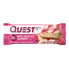 Фотография - Протеїновий батончик Quest Bar Quest Nutrition білий шоколад малина 60 г