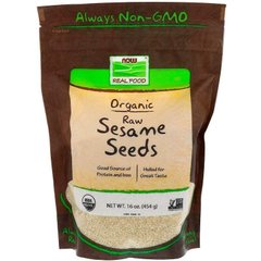 Фотография - Семена кунжута Sesame Seeds Now Foods органик сырые 454 г