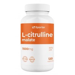 Цитрулін L-Citruline Malate Sporter 1500 мг 120 капсул