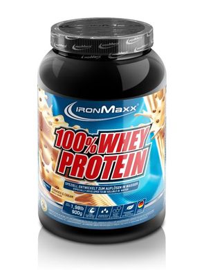 Фотография - Протеїн 100% Whey Protein IronMaxx печиво вершки 500 г