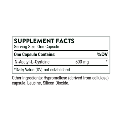 Фотография - Ацетилцистеїн NAC N-Acetyl Cysteine Thorne Research 90 капсул