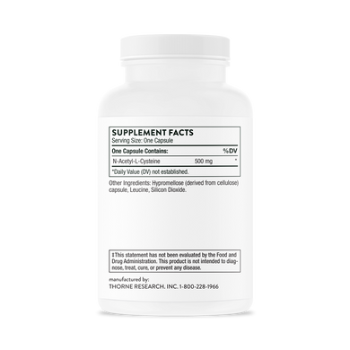 Фотография - Ацетилцистеїн NAC N-Acetyl Cysteine Thorne Research 90 капсул