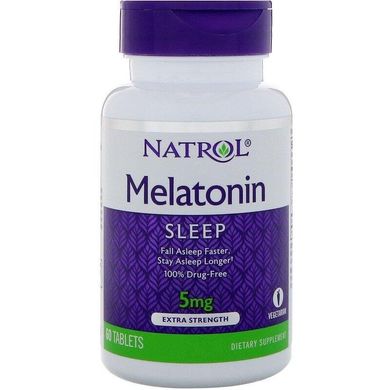 Фотография - Мелатонін Melatonin Time Release Natrol 5 мг 60 таблеток