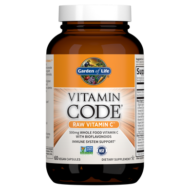 Фотография - Витамин C RAW Vitamin C Vitamin Code Garden of Life 60 капсул