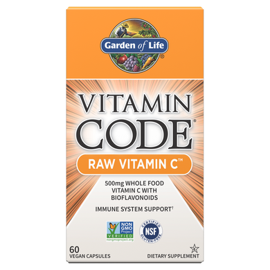 Фотография - Витамин C RAW Vitamin C Vitamin Code Garden of Life 60 капсул