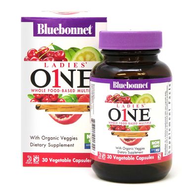 Фотография - Вітаміни для жінок Ladies' One Whole Food-Based Multiple Bluebonnet Nutrition 30 капсул