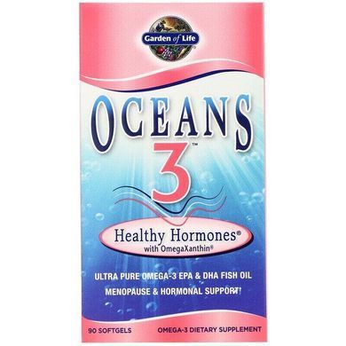 Фотография - Здорові гормони з омега ксантинами Healthy Hormones Garden of Life 90 гелевих капсул