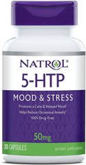 5-HTP 5- гидрокси L-триптофан Mood&Stress Natrol 50 мг 30 капсул