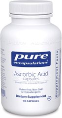 Фотография - Аскорбінова кислота Ascorbic Acid Capsules Pure Encapsulations 90 капсул