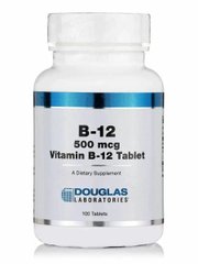 Вітамін В-12 500 мг Vitamin B-12 500 mcg Douglas Laboratories 100 таблеток