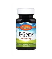 Фотография - Витамин Е E-Gems Natural Vitamin E Carlson Labs 200 МЕ 90 капсул