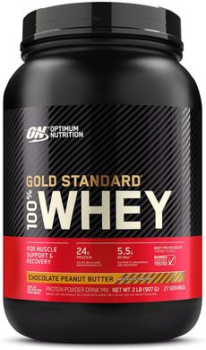 Фотография - Протеїн 100% Whey Gold Standard Natural Optimum Nutrition шоколадне арахісове масло 907 г (ON152)