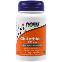 Глутатіон Glutathione Now Foods 250 мг 60 капсул