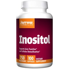 Вітамін В8 Інозитол Inositol Jarrow Formulas 750 мг 100 капсул