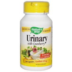 Журавлина для сечових шляхів Urinary with Cranberry Nature's Way 420 мг 100 капсул