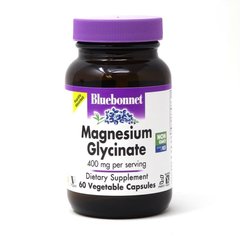 Магній глицинат Magnesium Glycinate Bluebonnet Nutrition 400 мг 60 капсул