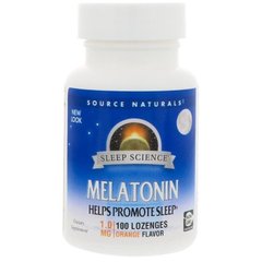 Фотография - Мелатонин Melatonin Source Naturals 1 мг мята 100 леденцов