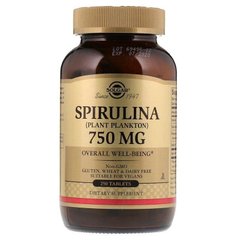 Фотография - Спирулина Spirulina Solgar 750 мг 250 таблеток