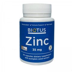 Цинк Zinc Biotus 35 мг 60 капсул