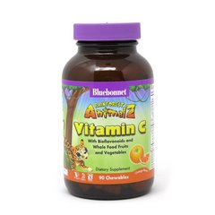 Фотография - Вітамін С Rainforest Animalz Vitamin C Bluebonnet Nutrition апельсин 90 жувальних цукерок