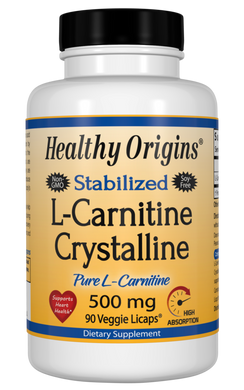 Фотография - L- Карнітин L-Carnitine Crystalline Healthy Origins 500 мг 90 капсул