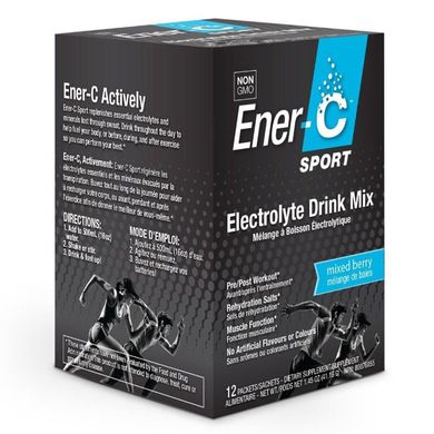 Фотография - Электролитный напиток Sport Electrolyte Drink Mix Ener-C ягоды 12 пакетиков