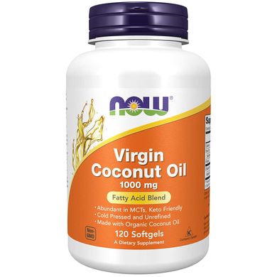 Фотография - Кокосовое масло Coconut Oil Now Foods органик 1000 мг 120 капсул