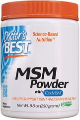 Фотография - Метилсульфонилметан MSM Powder with OptiMSM Doctor's Best 250 г