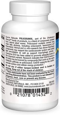Фотография - Поликозанол комплекс Policosanol Cholesterol Source Naturals 60 таблеток