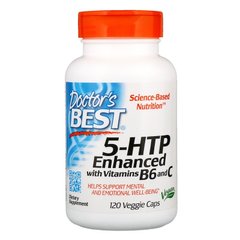 5-НТР 5-гідрокси L-триптофан посилений вітамінами B6 і C Doctor's Best 120 капсул