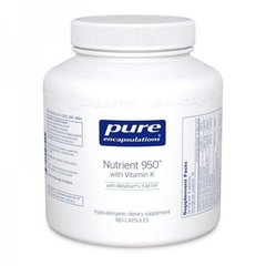 Фотография - Мультивітаміни / мінерали з вітаміном К Nutrient 950 with Vitamin K Pure Encapsulations 180 капсул
