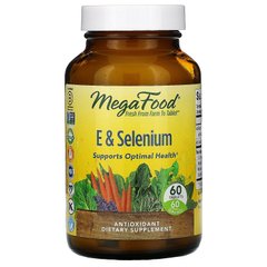 Витамин Е и Селен E&Selenium MegaFood 60 таблеток