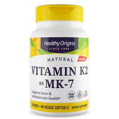 Фотография - Вітамін K2 у формі MK7 Vitamin K2 as MK-7 Healthy Origins 100 мкг 60 капсул