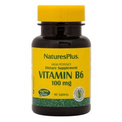 Вітамін В6 Vitamin B6 Nature's Plus 100 мг 90 таблеток