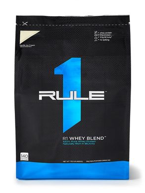 Фотография - Протеин R1 Whey Blend Rule One ванильное мороженое 4.6 кг