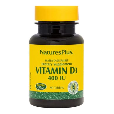 Фотография - Вітамін D3 Vitamin D3 Nature's Plus 400 МО 90 таблеток