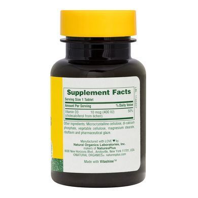 Фотография - Витамин D3 Vitamin D3 Nature's Plus 400 МЕ 90 таблеток