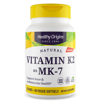 Фотография - Вітамін K2 у формі MK7 Vitamin K2 as MK-7 Healthy Origins 100 мкг 60 капсул