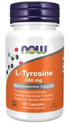 Фотография - L- тирозин L-Tyrosine Now Foods 500 мг 60 капсул