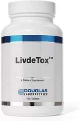 Фотография - Поддержка печени липотропные питательные вещества и травы Livdetox Douglas Laboratories 120 таблеток