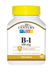 Вітамін В1 Тіамін Vitamin B1 21st Century 100 мг 110 таблеток