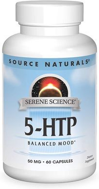 5-HTP 5-гидрокси L-триптофан Source Naturals 50 мг 60 капсул