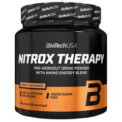 Предтренировочный комплекс Nitrox Therapy BioTech USA персик 340 г