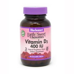 Фотография - Витамин D3 Chewable Vitamin D3 Bluebonnet Nutrition малина 1000 МЕ 90 жевательных таблеток